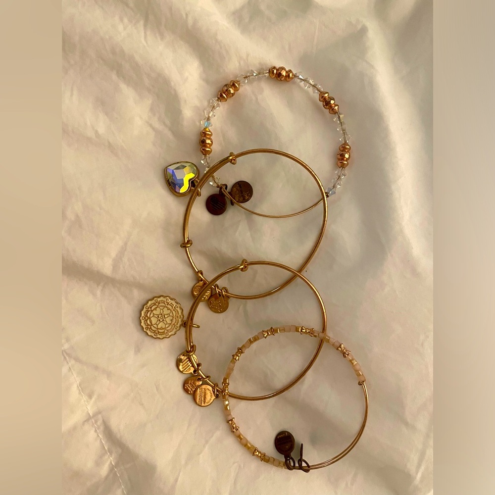 Alex & Ani Rosegold Bracelet Set